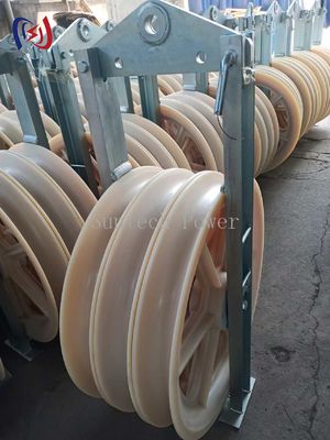 30KG - 150KG 660 Series Large Diameter Rope Pulley Stringing Block Mc Nylon Sheave