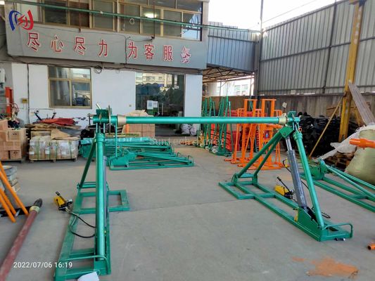 Detachable 100KN Cable Reel Stand Cable Drum Reel Cable Roller Stand To Release Wire