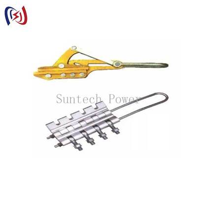 OPGW Come Along Clamp with 16-45KN Rated Load for 8-20mm Optical Cable and Forged Aluminum Alloy Body