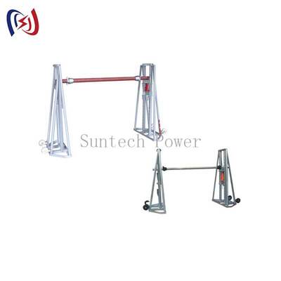 Hydraulic Cable Reel Stand with 50-300KN Rated Load for 2400-5000mm Diameter Reels and Hydraulic Powered Lifting